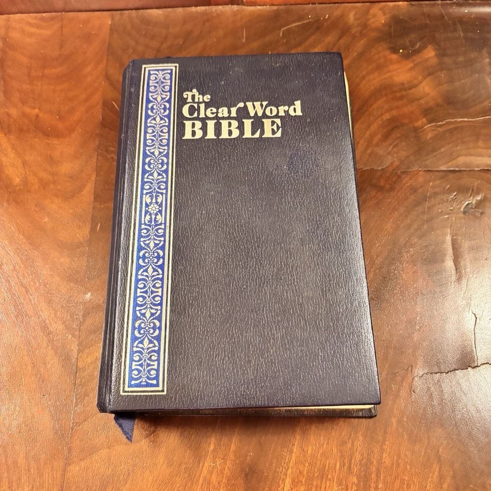 Vintage 1976 Clear Word Bible KJV Giant Print Red Letter Reference Edition